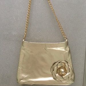 Noir Gold leather Purse